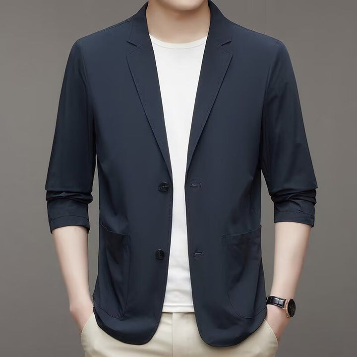 Men's Stylish Blazer with High Collar Mune Fashion