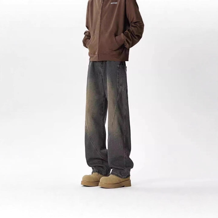 Men's Wide-Cut Casual Jeans Mune Fashion