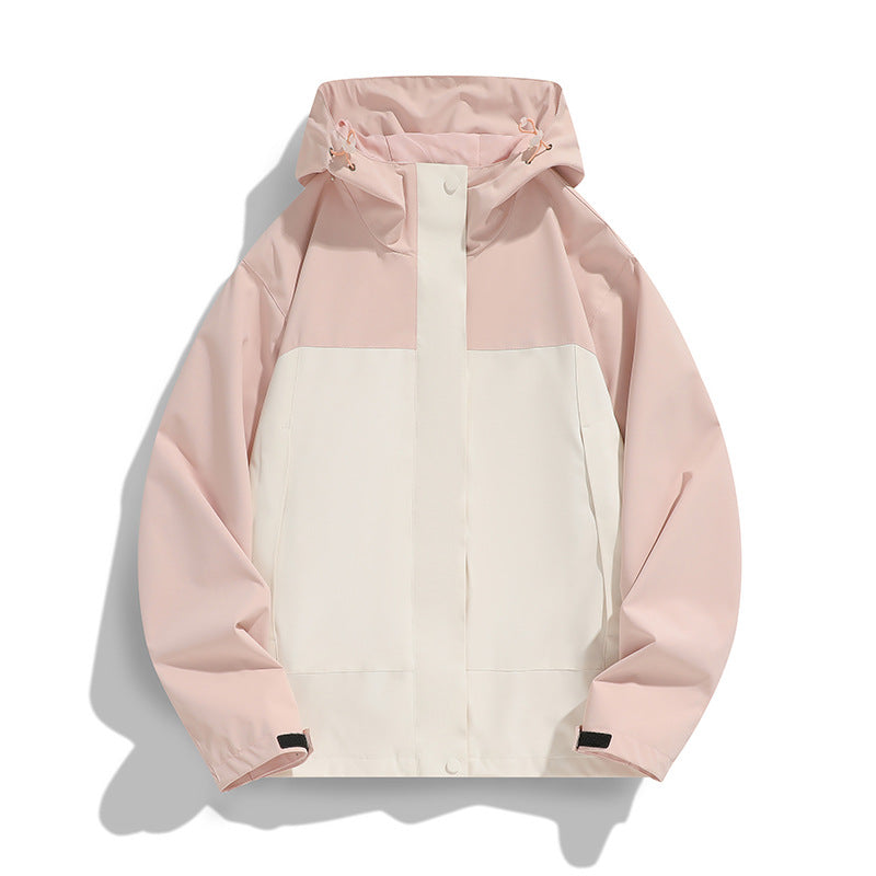 Men's Two-Tone Softshell Field Jacket with Hood, Windproof Outer Material and Minimalist Side Pockets Mune Fashion
