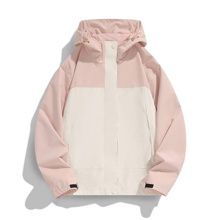 Men's Two-Tone Softshell Field Jacket with Hood, Windproof Outer Material and Minimalist Side Pockets Mune Fashion