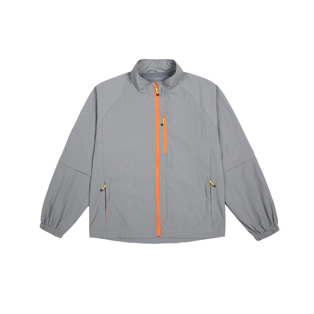 Men's lightweight ripstop overlay jacket with stand-up collar, chest pocket, and elastic cuffs Mune Fashion