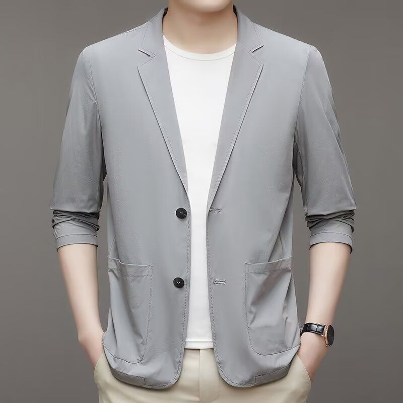 Men's Stylish Blazer with High Collar Mune Fashion