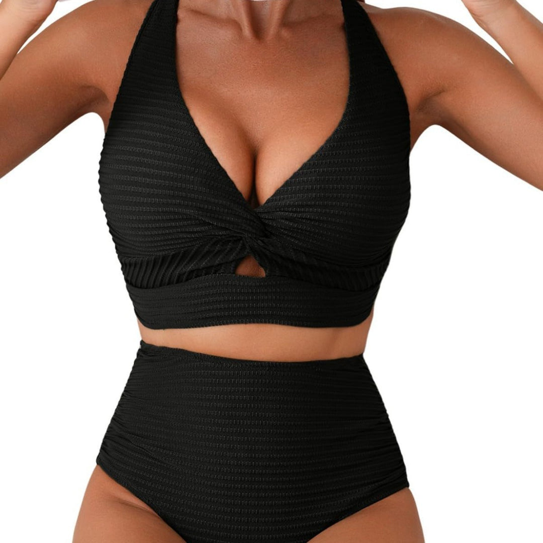 Women's High-Quality Swimsuit with Gathering and Twist Detail Mune Fashion