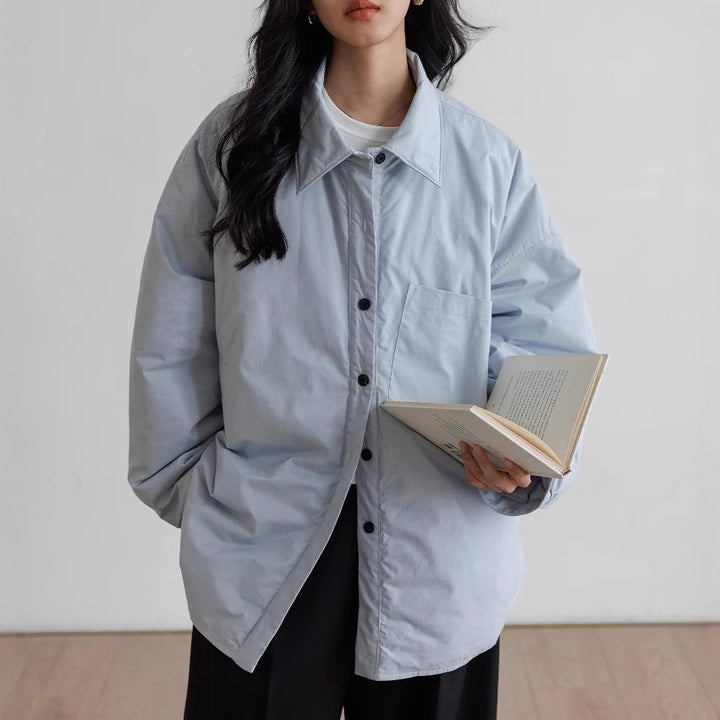 Women's Oversized Blouse with Button Detail Mune Fashion