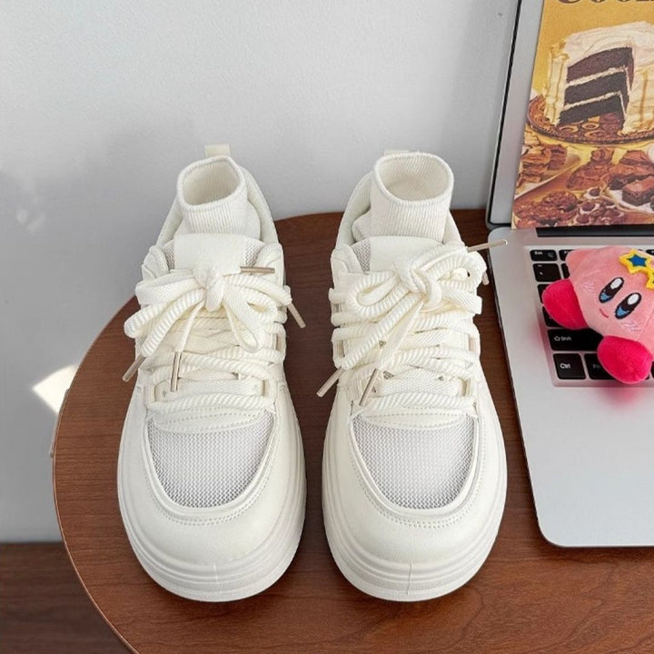 Women’s fashion sneakers with raised shaft and cushioning sole Mune Fashion