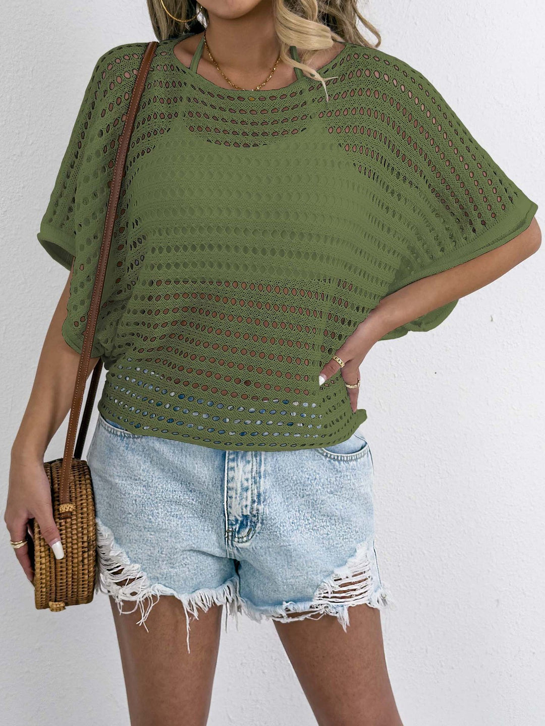 Ladies airy mesh T-shirt Mune Fashion