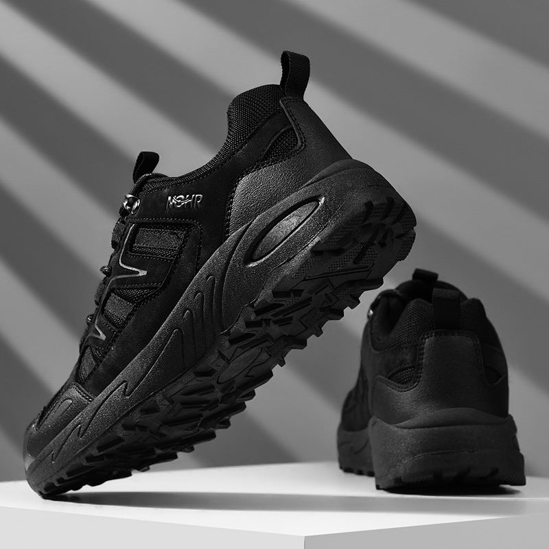 Men's outdoor expedition sneakers with reinforced toe cap, shock-absorbing hollow chamber sole, and profiled trail profile Mune Fashion