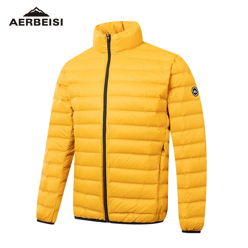 Men's ultralight quilted down jacket with stand-up collar Mune Fashion