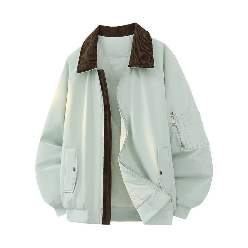 Men's Oversized Bomber Jacket with Quilted Thermal Inner Filling, Checked Inner Collar & Arm Pocket Mune Fashion