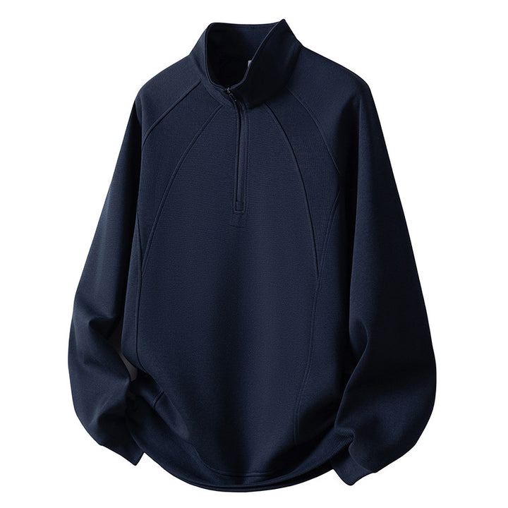 Men's Sport Fleece Pullover with Zipper Mune Fashion