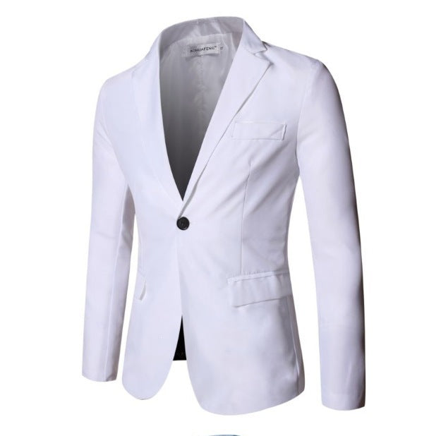 Men's tailored suit blazer with narrow lapels and single-breasted cut Mune Fashion