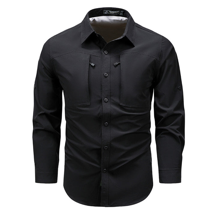 Men's Multifunctional Outdoor Shirt with Chest Pockets Mune Fashion 1788278682