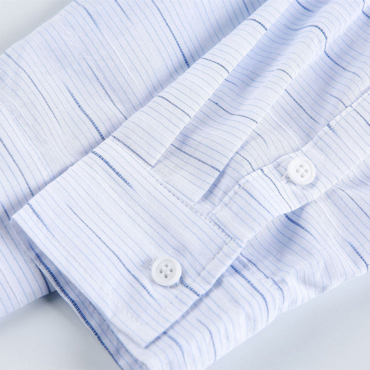 Unisex Loose Overshirt Shirt made of cotton blend with chest pocket and continuous button placket Mune Fashion