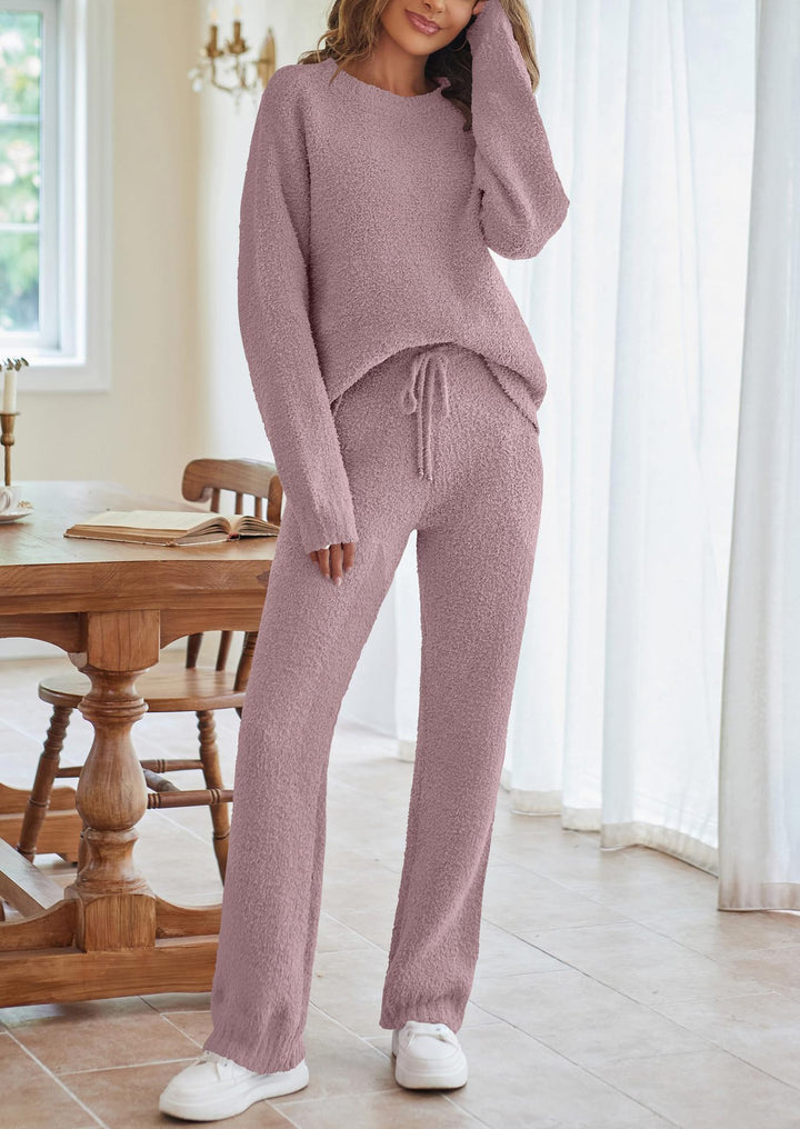Women's cozy lounge set with oversized sweater and drawstring pants Mune Fashion