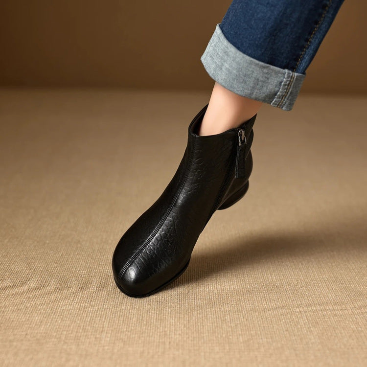 Women Elegant Ankle Boots Mune Fashion