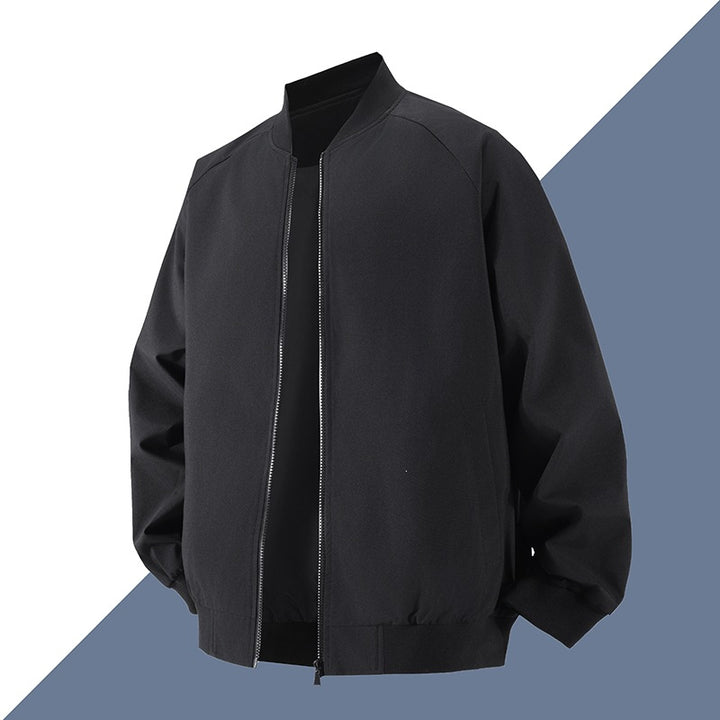 Men's Fashionable Bomber Jacket with Elastic Cuffs Mune Fashion