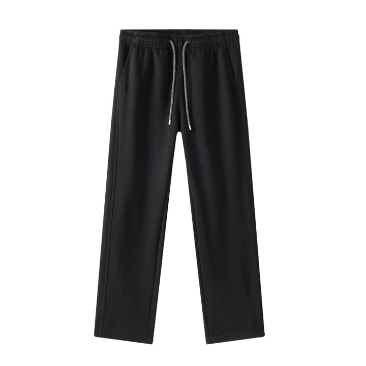 Men's Lounge Jogging Pants with Wide Leg and Drawstring Mune Fashion