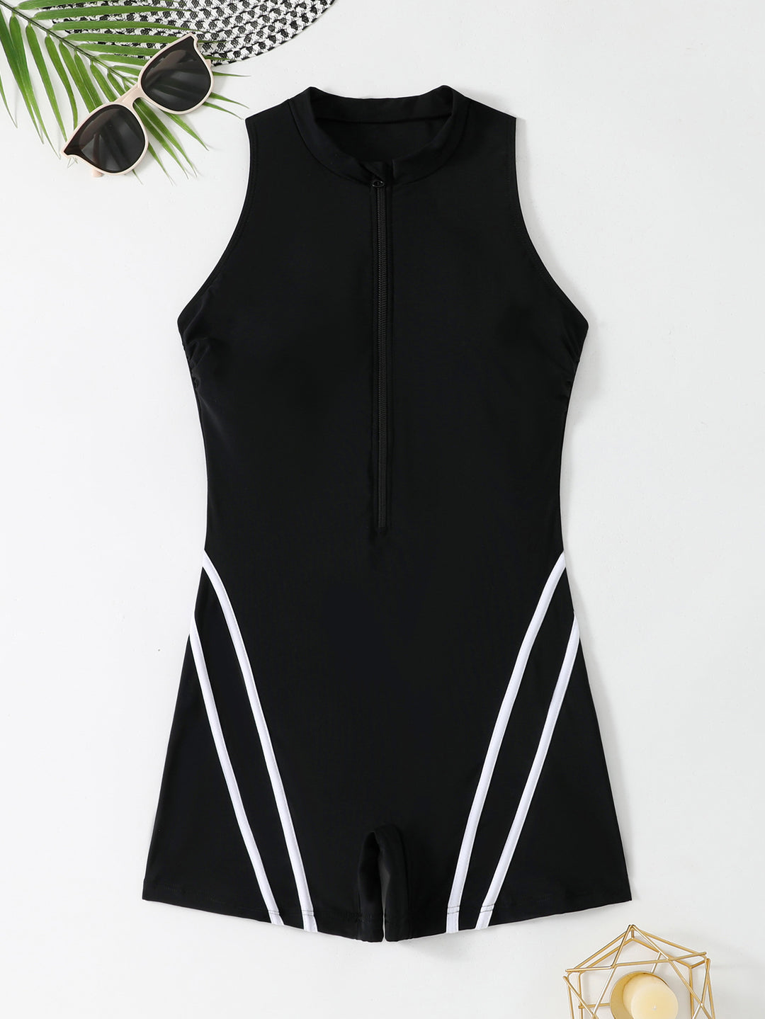 Women's sporty surf suit with full zip Mune Fashion
