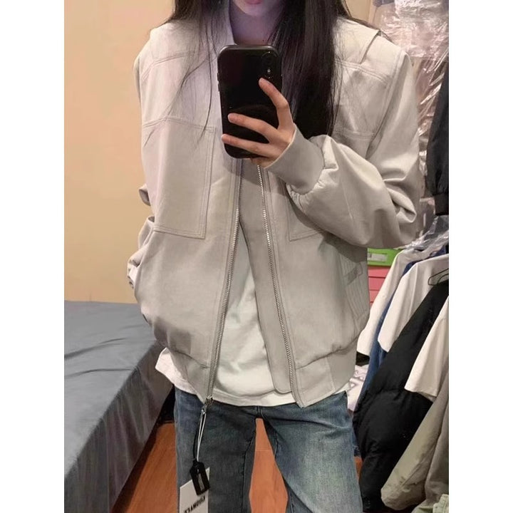 Women Casual Bomber Jacket Mune Fashion