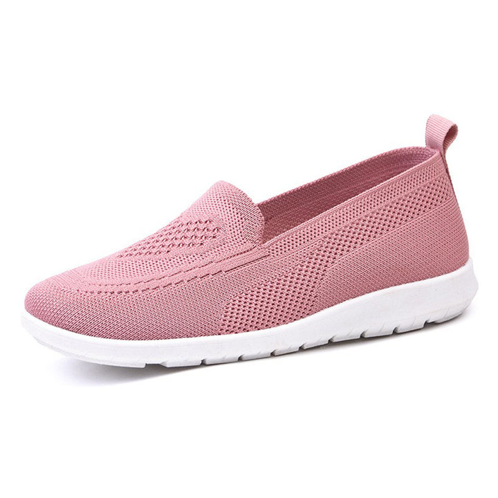 Women nan ultra-light knitted slip-on loafer with seamless sock upper, elastic entry, and shock-absorbing EVA sole Mune Fashion