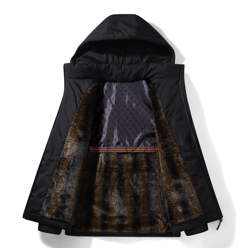 Men's Technical Winter Jacket with Faux Fur Lining Mune Fashion