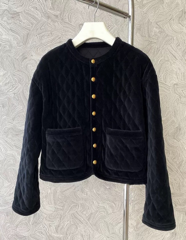 Ladies Fashion Padded Jacket with Button Details Mune Fashion