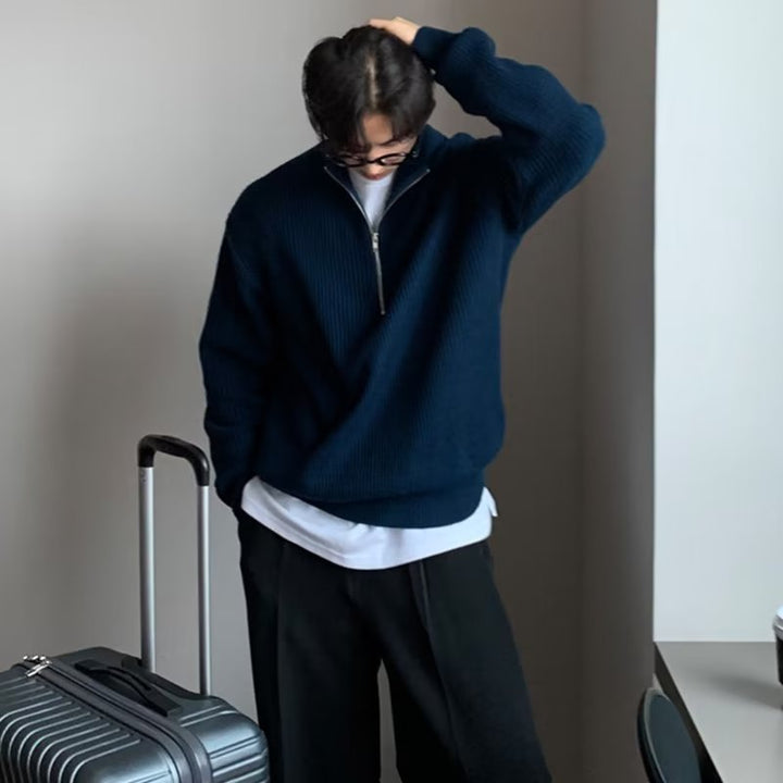 Men's Premium Zip Sweater Mune Fashion