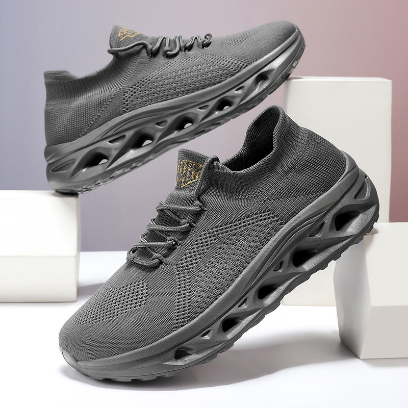 Unisex knitted sneakers with sock-like shaft and cushioned air sole Mune Fashion