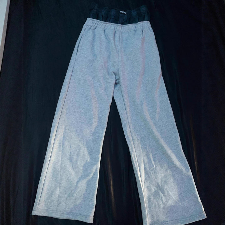 Women's casual jersey lounge pants with elastic waistband and wide leg Mune Fashion