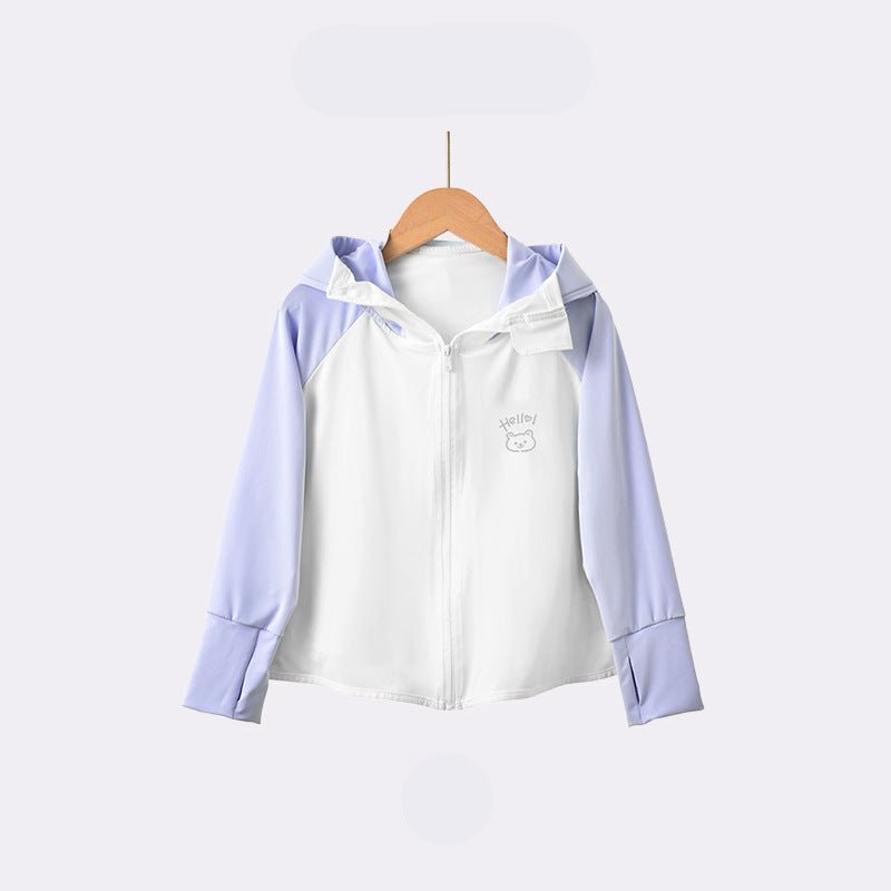 Children's UV protection jacket with hood and breathable properties Mune Fashion
