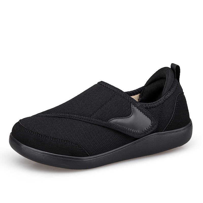 Women's one-handed adjustable slip-on half shoe with Velcro strap, breathable mesh and shock-absorbing EVA sole Mune Fashion