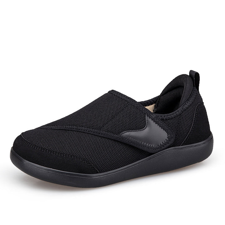 Women's one-handed adjustable slip-on half shoe with Velcro strap, breathable mesh and shock-absorbing EVA sole Mune Fashion
