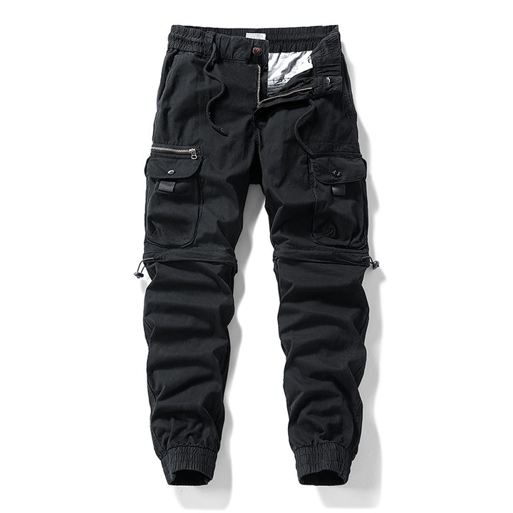 Herren Cargo-Jogginghose im Utility-Stil mit Elastikbund, Kordelzug und Multifachtaschen Mune Fashion