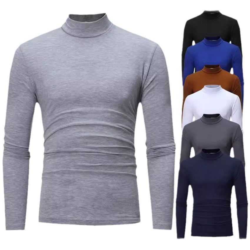Men's Turtleneck Sweater Made Of Soft Jersey Mune