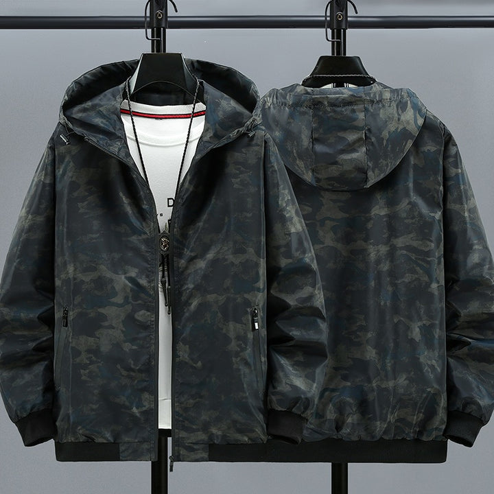 Men's Stylish Hooded Jacket with Camouflage Pattern Mune Fashion