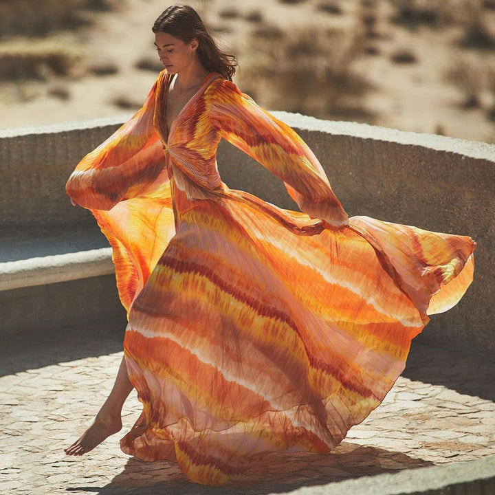 Women's One-Piece Swimsuit with Luxurious Puff Sleeves Mune Fashion