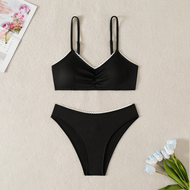 Women's high-waisted bikini set with ruffle details Mune Fashion