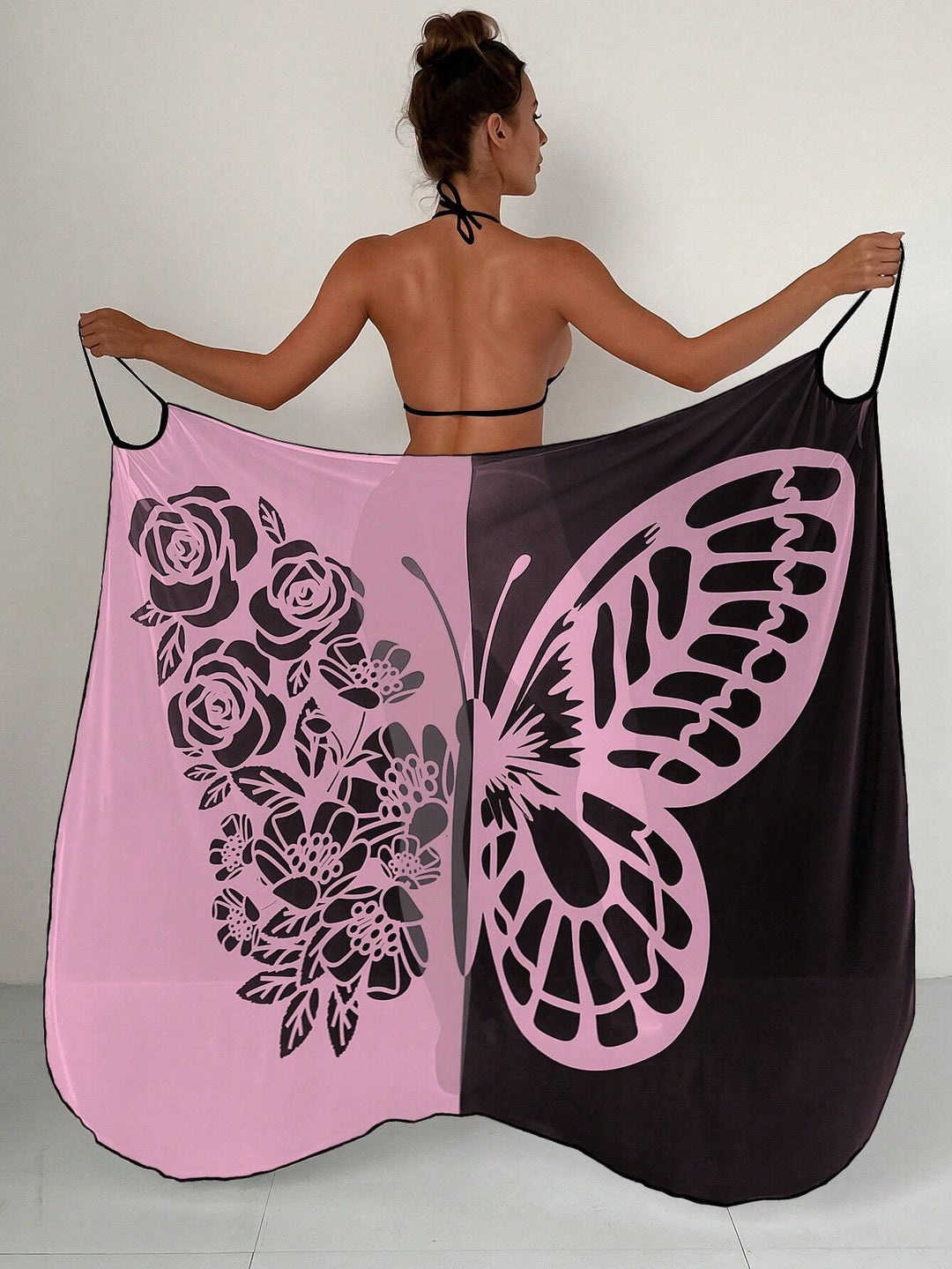Damen Strandtuch mit elegantem Schmetterlingsdruck Echo Archiv