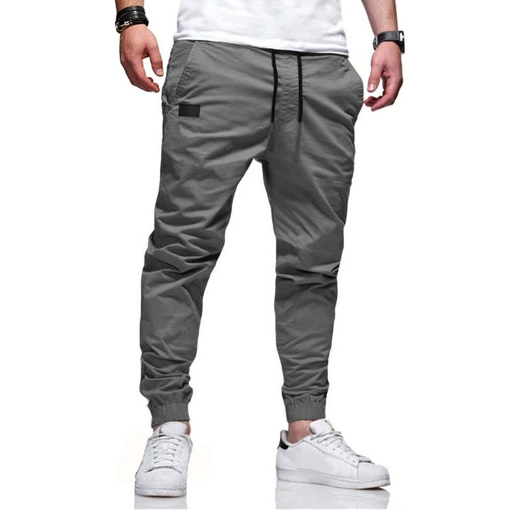 Men's functional cargo jogger pants with tapered leg, elastic waistband, and concealed zip pockets Mune Fashion