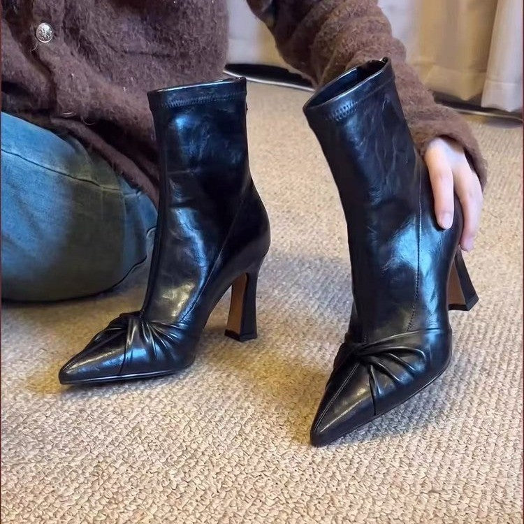 Ladies High Classic Ankle Boots Mune Fashion