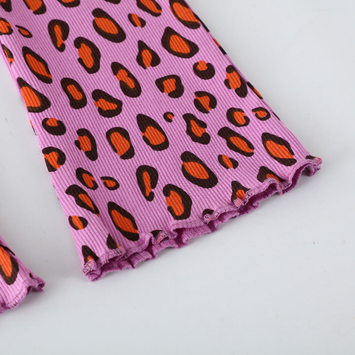 Ladies casual leggings with animal print Mune Fashion