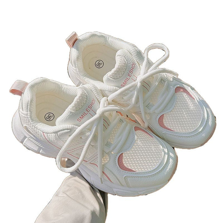 Women’s sporty mesh sneakers with high cushioning outsole and breathable upper material structure Mune Fashion
