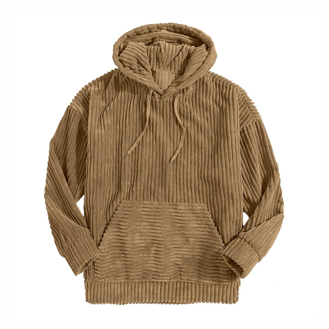 Unisex nano ribbed velvet hoodie with hoodie and kangaroo pocket Mune Fashion
