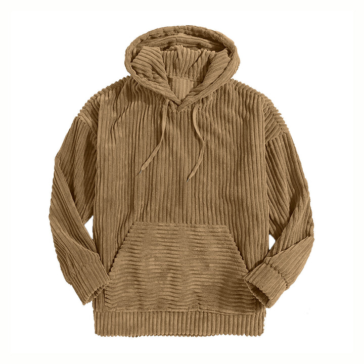 Unisex nano ribbed velvet hoodie with hoodie and kangaroo pocket Mune Fashion