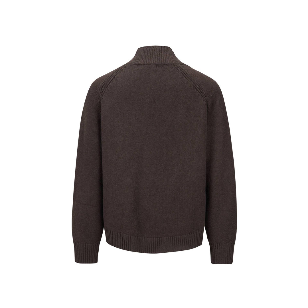 Men's chunky knit cardigan with shawl collar and ribbed cuffs Mune Fashion