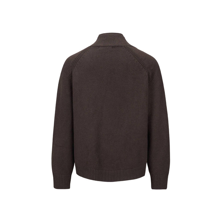 Men's chunky knit cardigan with shawl collar and ribbed cuffs Mune Fashion