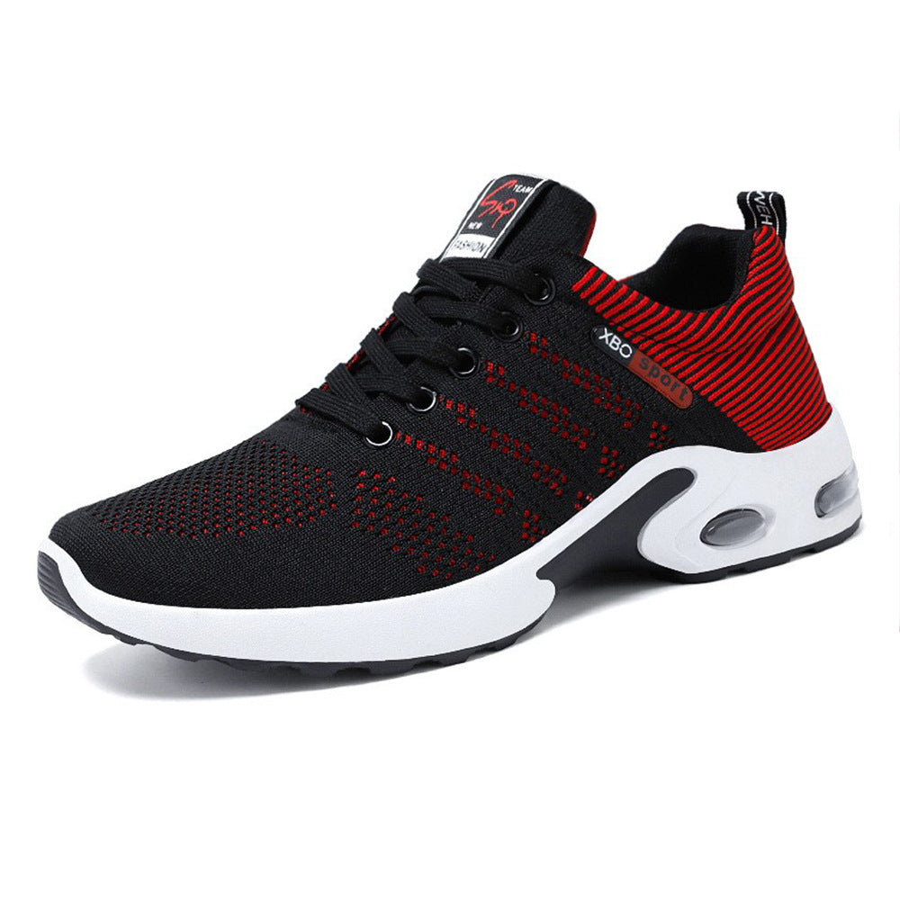 Men's breathable lightweight knitted sneakers with air cushion and non-slip outsole Mune Fashion