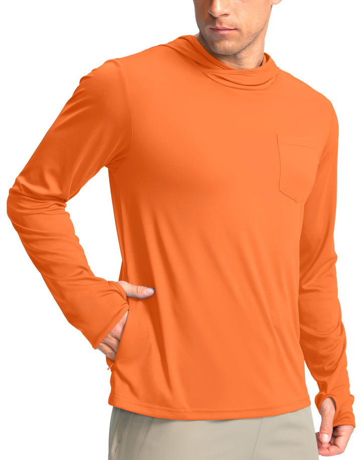 Men's functional shirt with hood and pockets