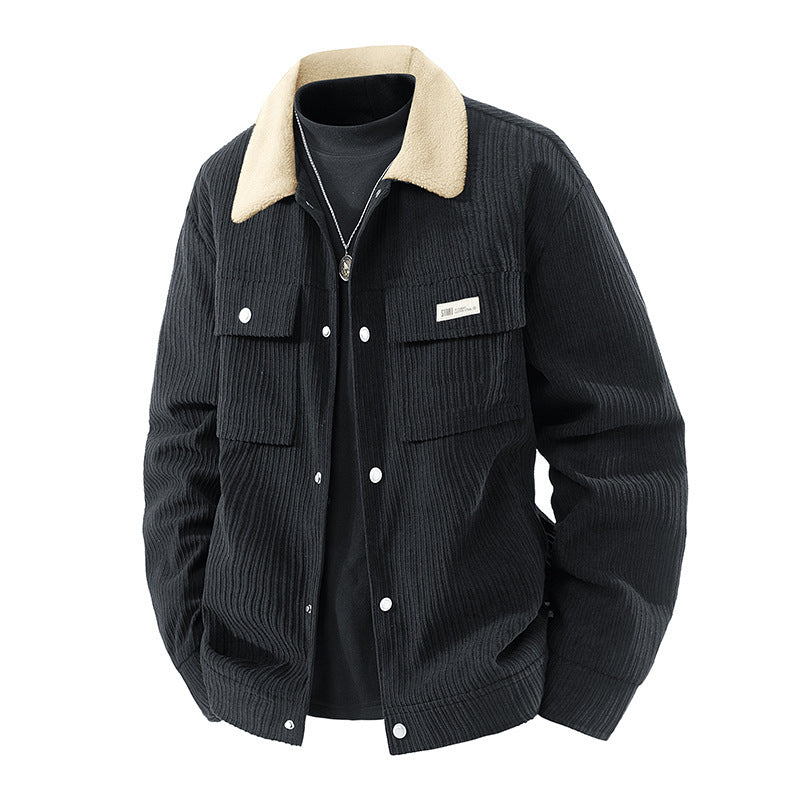 Men's cord jacket with teddy lining Mune Fashion