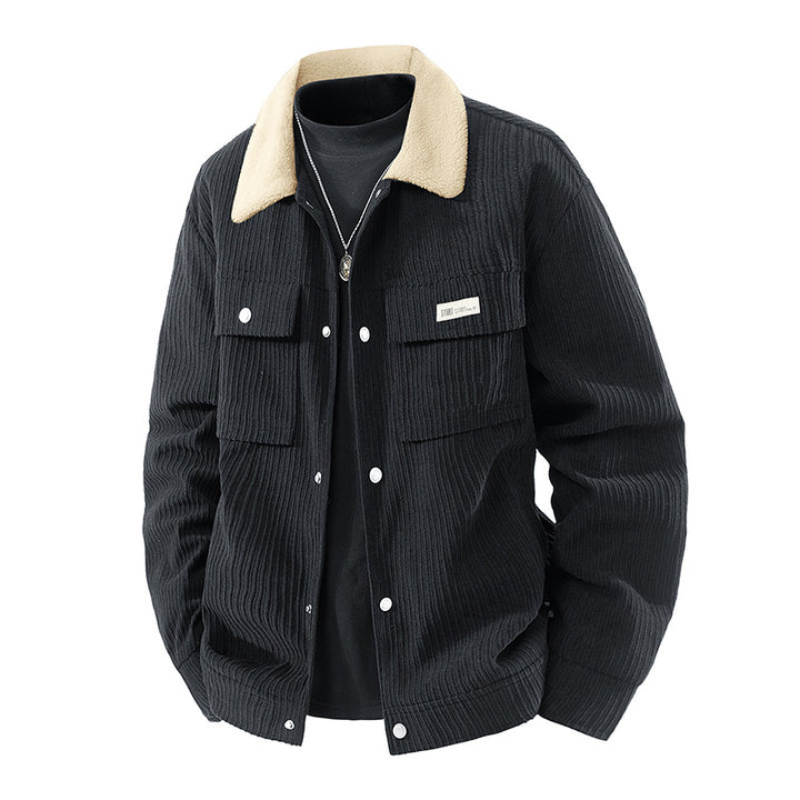 Men's cord jacket with teddy lining Mune Fashion
